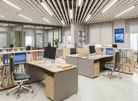 Дизайн-проект офисной части завода Arcobaleno