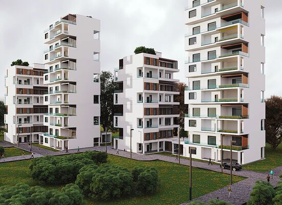 Градостроительный проект микрорайона переменной этажности